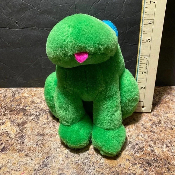 Vintage 1998 Little Coddler Green Frog Plush - Picture 2 of 5